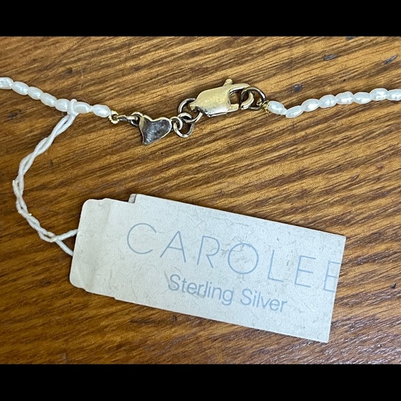 Carolee Seed Pearl/ Silver Necklace - Picture 1 of 6